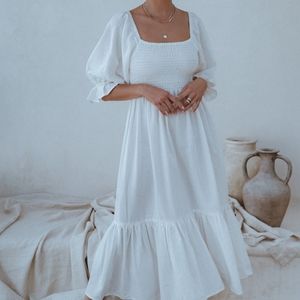 White linen dress Size Small